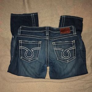 Big Star “Liv” skinny capris, dark wash, size 29, gently worn